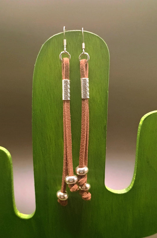 Leather Dangle Earrings