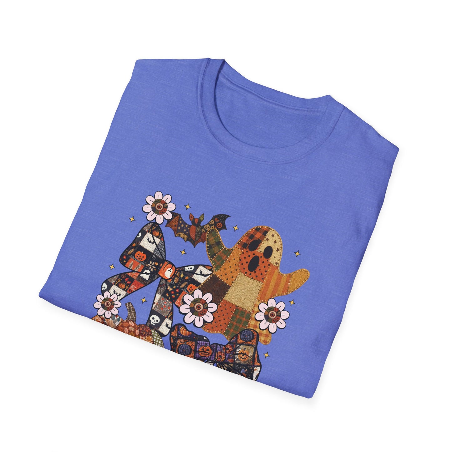 Fall Halloween Patchwork Tee Unisex T-Shirt