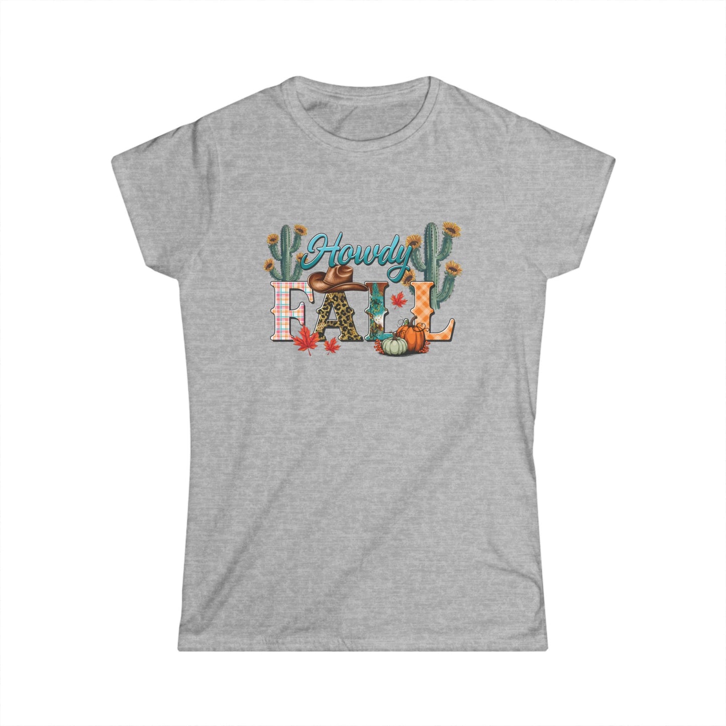 Fall Women's Tee - Howdy Fall Women's Softstyle Tee for Cozy Autumn Vibes