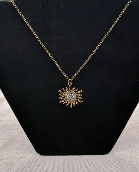 Gilded Sun Pendant