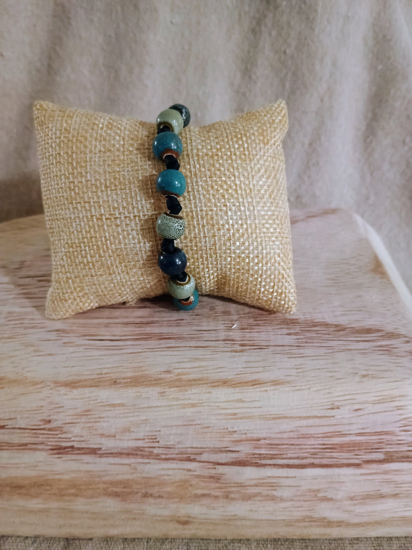 Colorful Artisan Porcelain Bead Stackable Bracelets - American Taina Crafts 