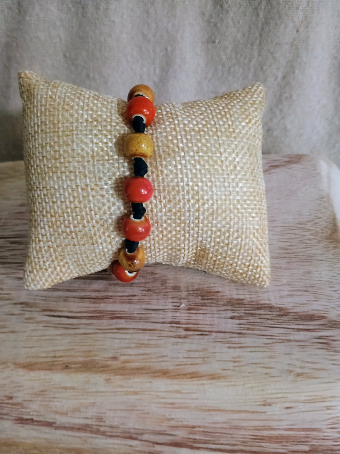 Colorful Artisan Porcelain Bead Stackable Bracelets - American Taina Crafts 