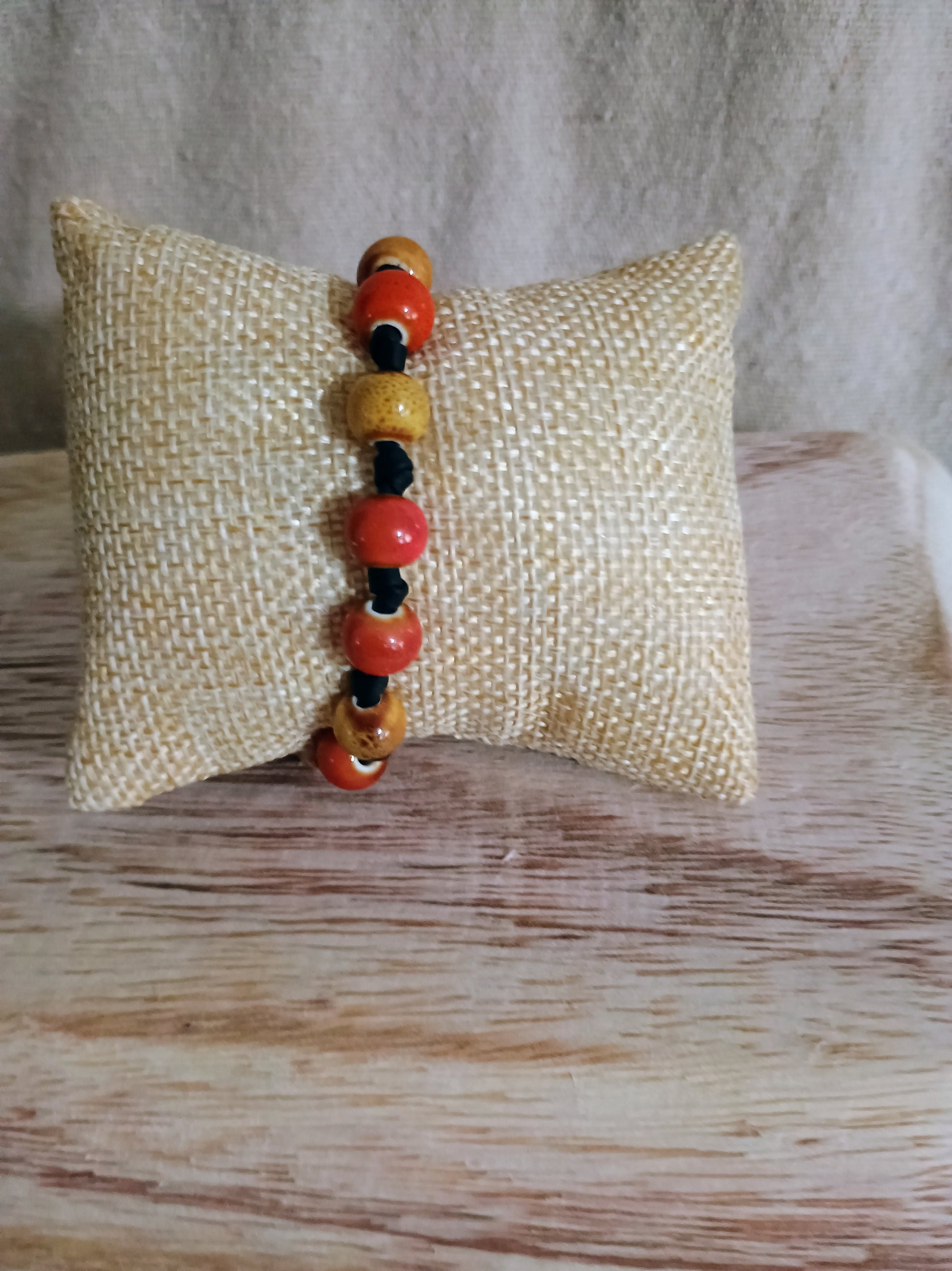 Colorful Artisan Porcelain Bead Stackable Bracelets - American Taina Crafts 