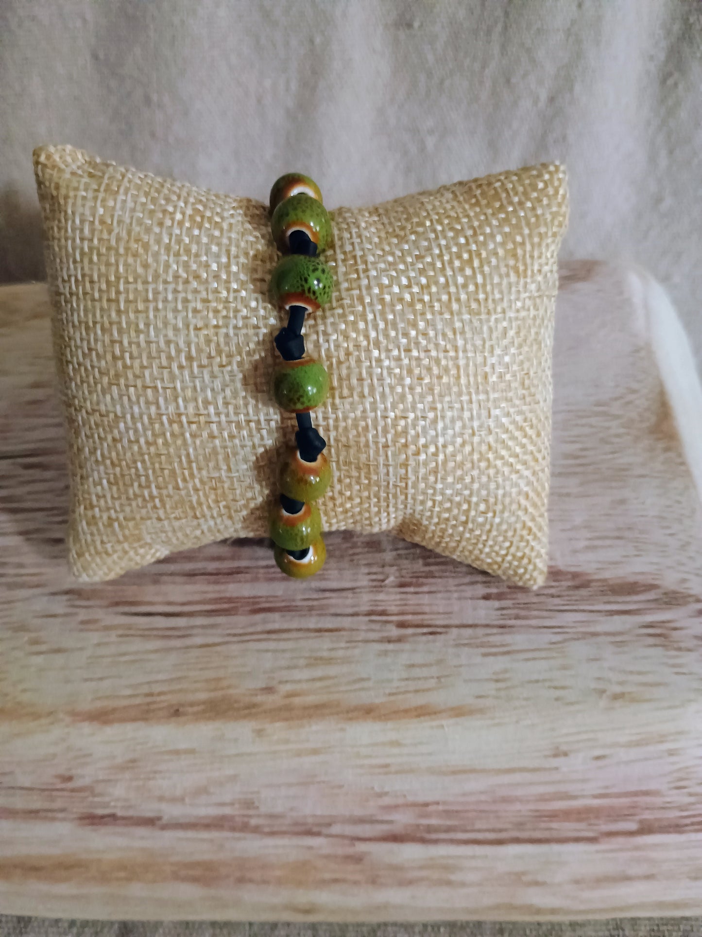 Colorful Artisan Porcelain Bead Stackable Bracelets - American Taina Crafts 