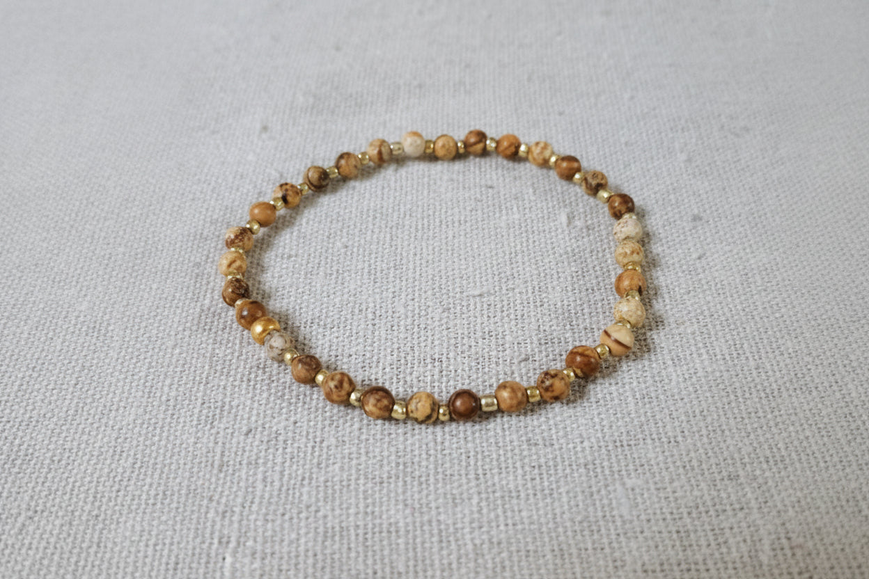 natual jasper beads bracelet