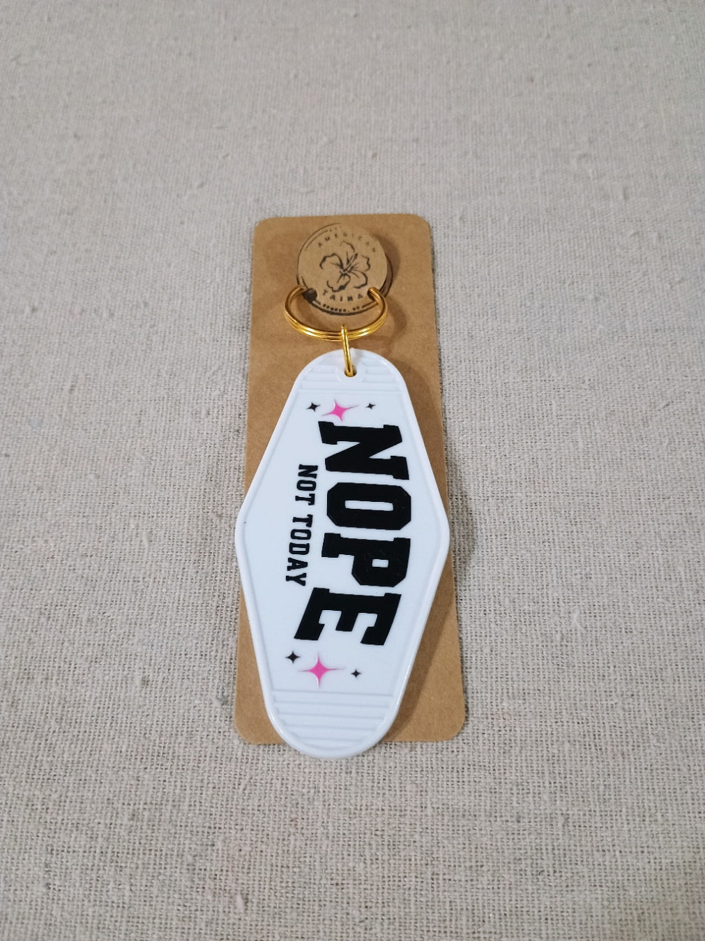 Retro Motel Keychain