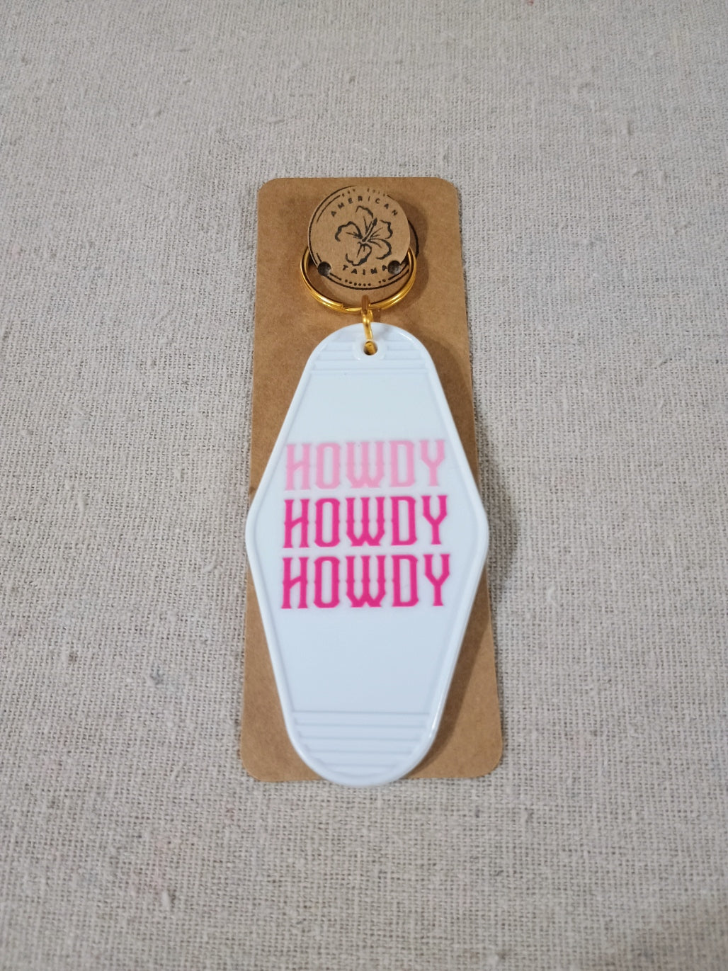 Retro Motel Keychain