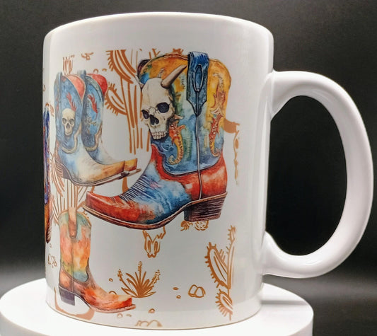 Unique Cowboy Boots Coffee Mug
