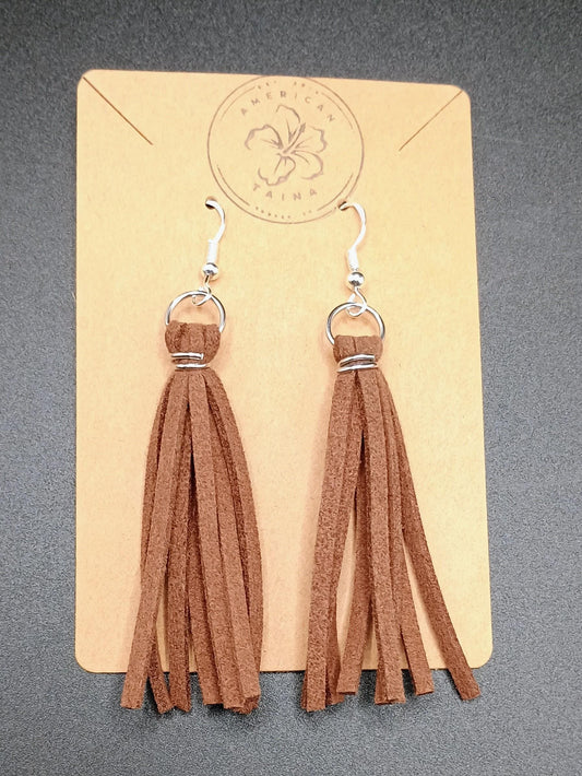 Leather Fringe Earrings