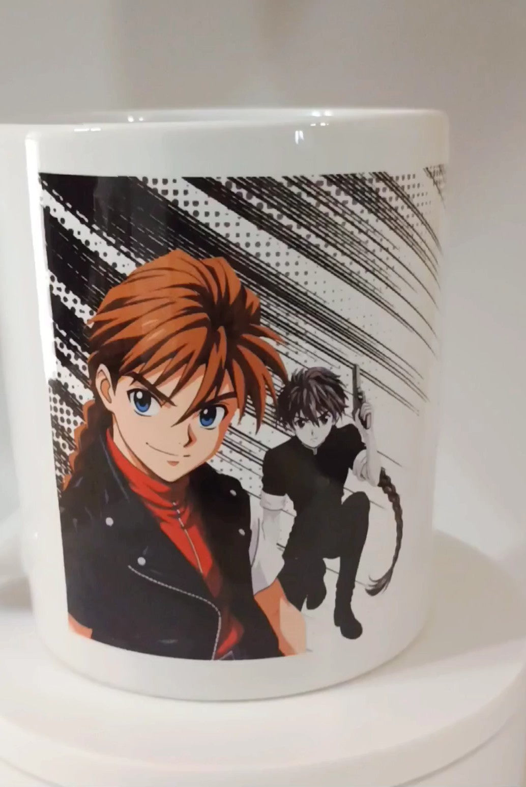 Duo Maxwell Gundam Wing Mug | Deathscythe Gundam Anime Coffee Mug