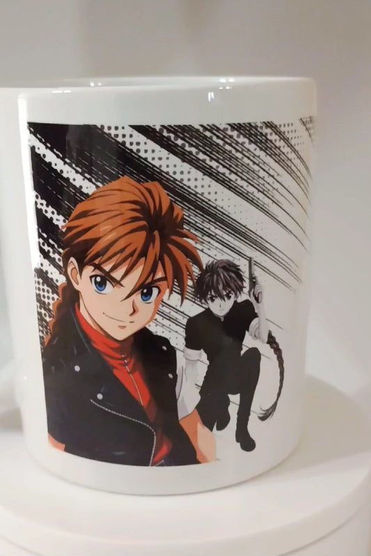 Duo Maxwell Gundam Wing Mug | Deathscythe Gundam Anime Coffee Mug