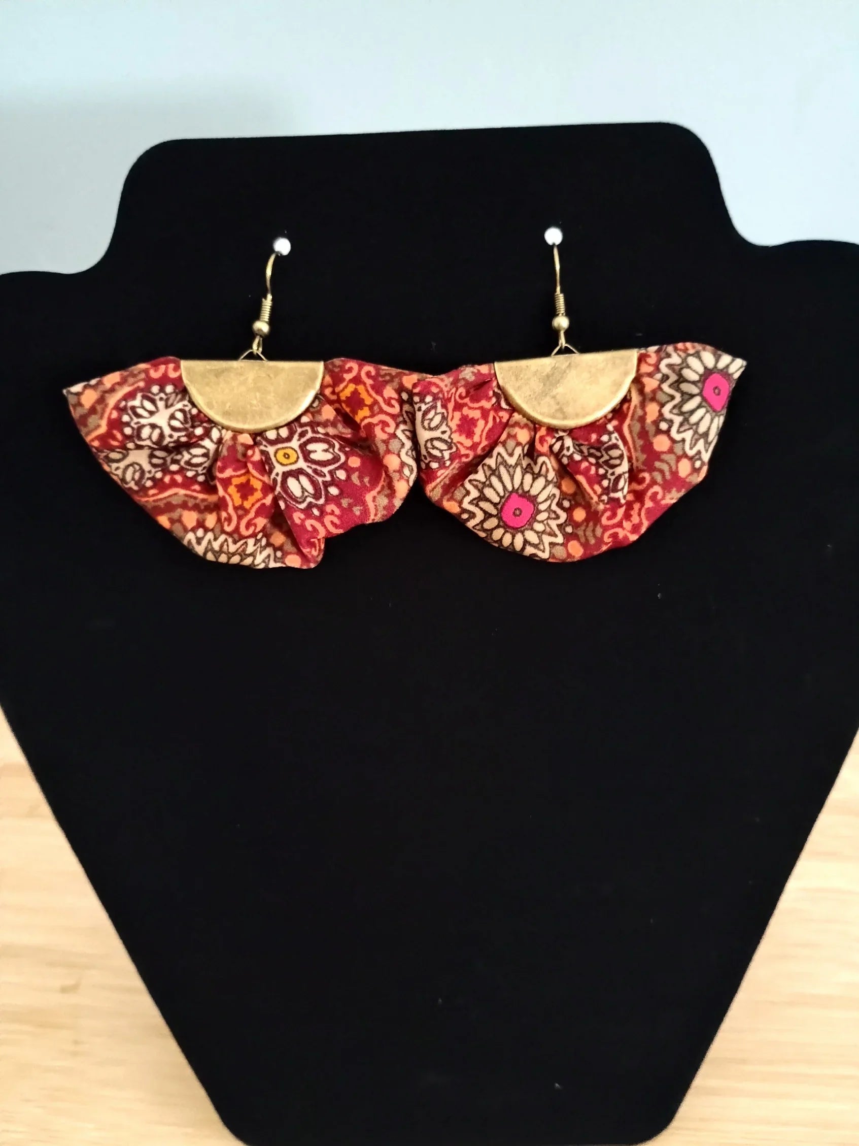 Raíz Rebelde- Handmade Fabric Earrings - American Taina Crafts 