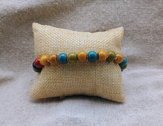 Colorful Porcelain Beads Bracelet