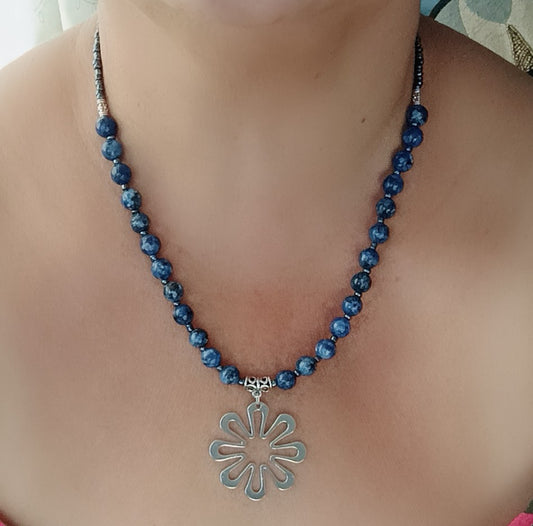 Azure Bloom Necklace