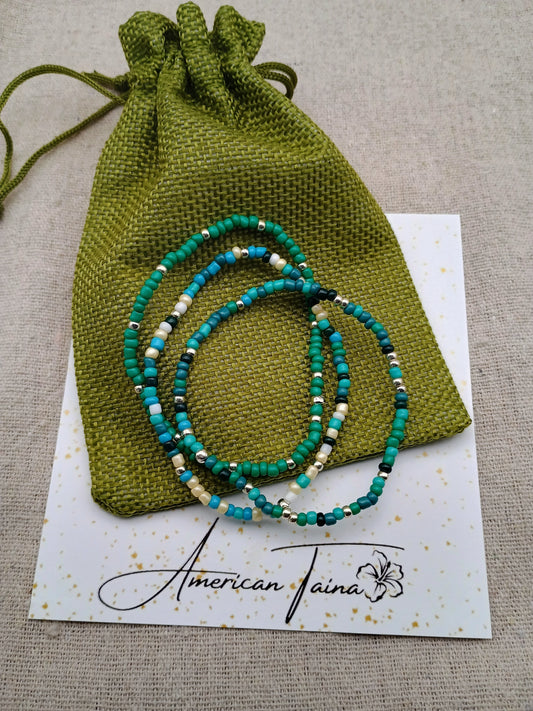 Ocean Breeze Bead Bracelets