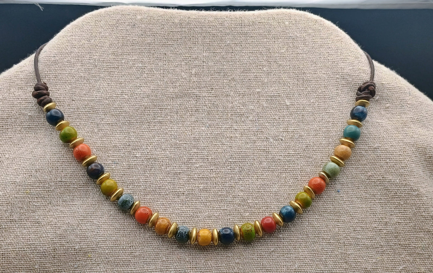 Colorful Porcelain Beads Necklace
