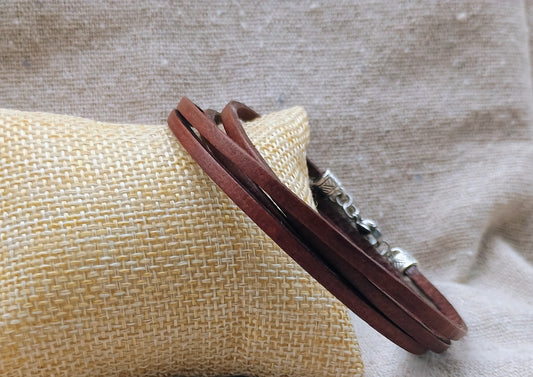 Genuine Leather Bracelet Wrap