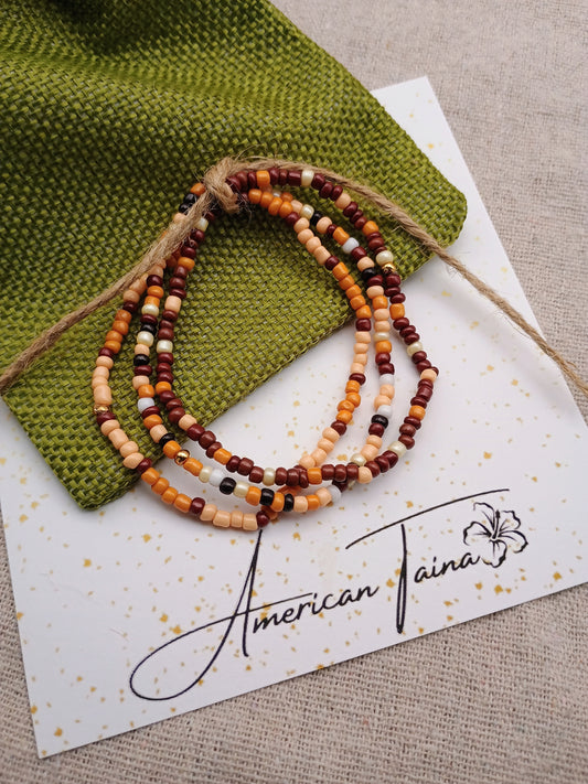 Earth Tones Beaded Bracelet