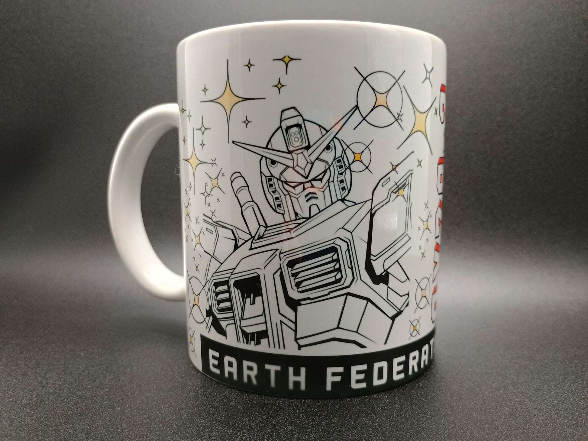 Gundam RX-78-2 Earth Federation Space Force Ceramic Mug - American Taina Crafts 
