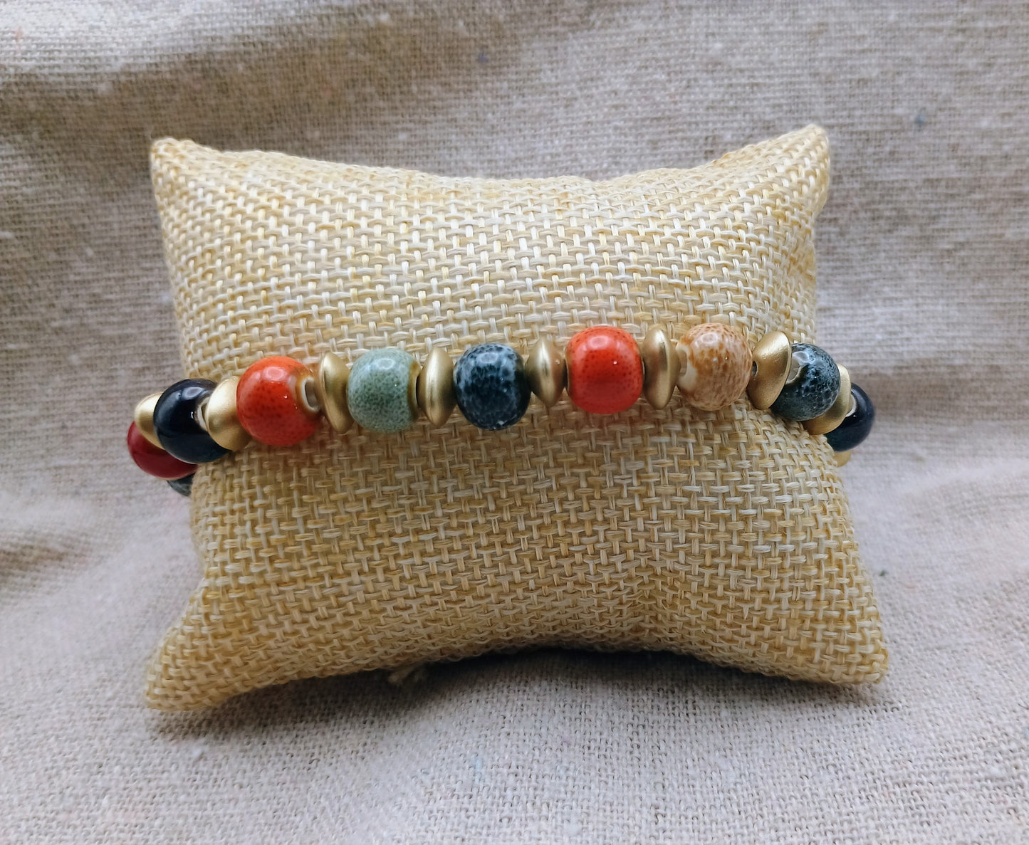 Colorful Porcelain Beads Bracelet