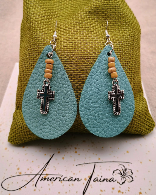 Cross & Teardrop Earrings