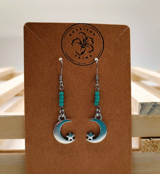 Half Moon Dangle Earrings
