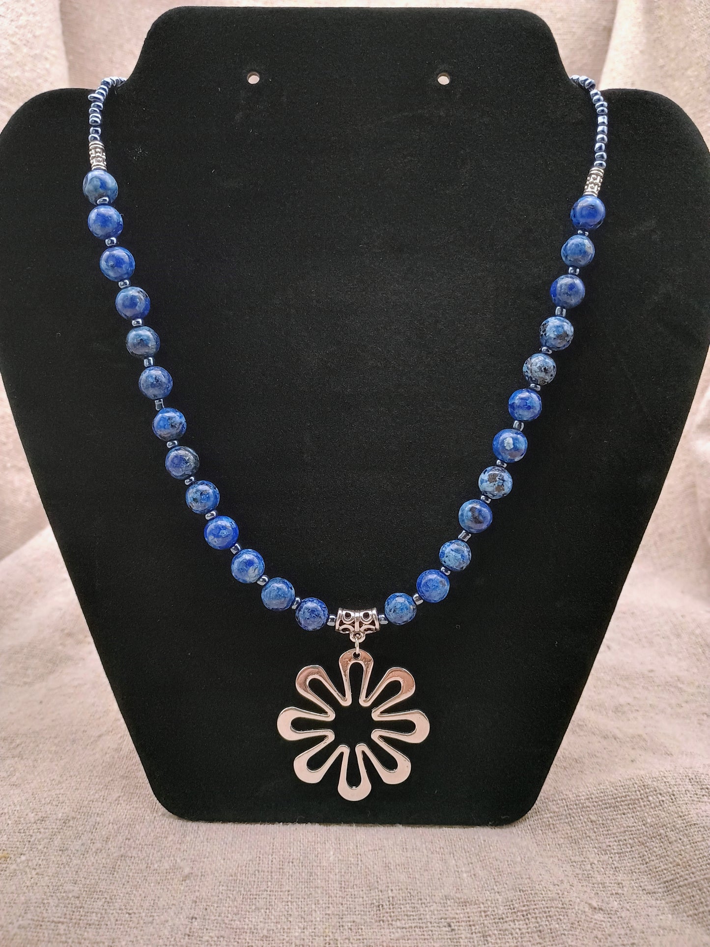 Azure Bloom Necklace