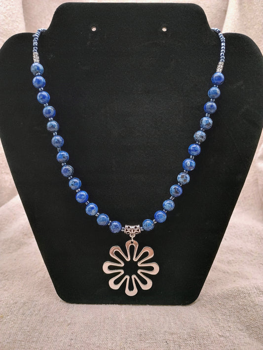 Azure Bloom Necklace