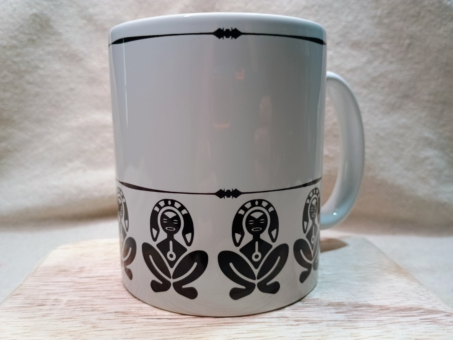 Taíno Petroglyph Mug Set - Puerto Rican Heritage Coffee Mugs - American Taina Crafts 